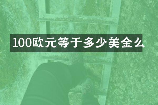 100欧元等于多少美金么
