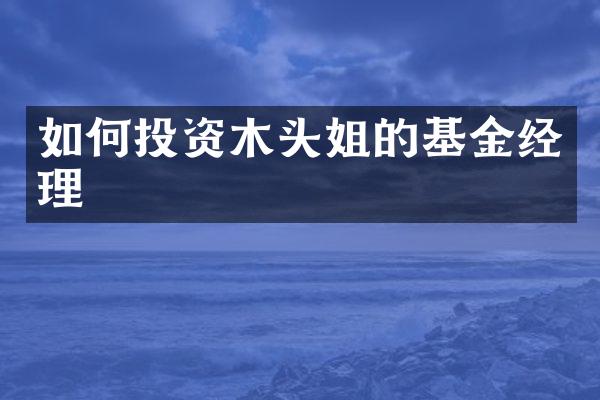 如何投资木头姐的基金经理