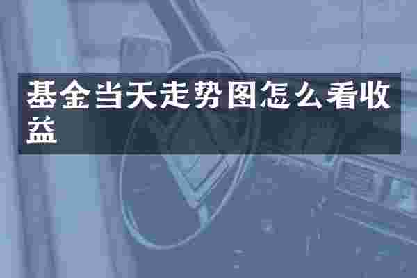基金当天走势图怎么看收益