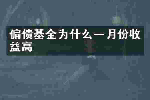 偏债基金为什么一月份收益高