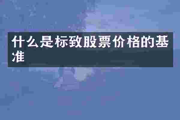 什么是标致股票价格的基准