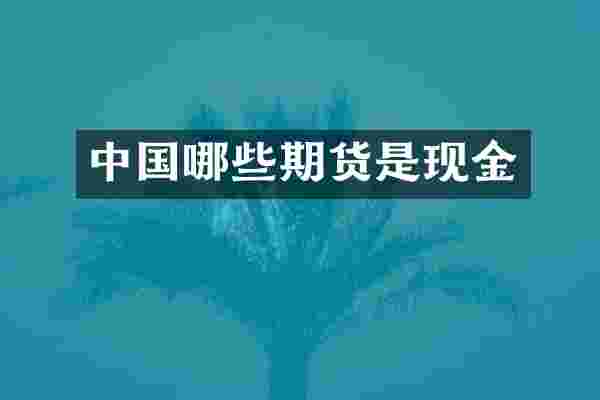 中国哪些期货是现金