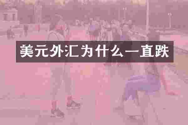美元外汇为什么一直跌