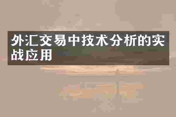 外汇交易中技术分析的实战应用