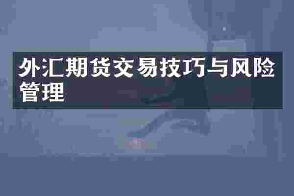 外汇期货交易技巧与风险管理