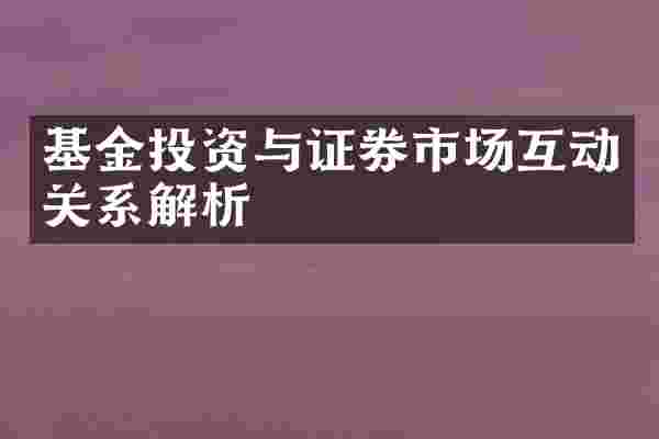 基金投资与证券市场互动关系解析
