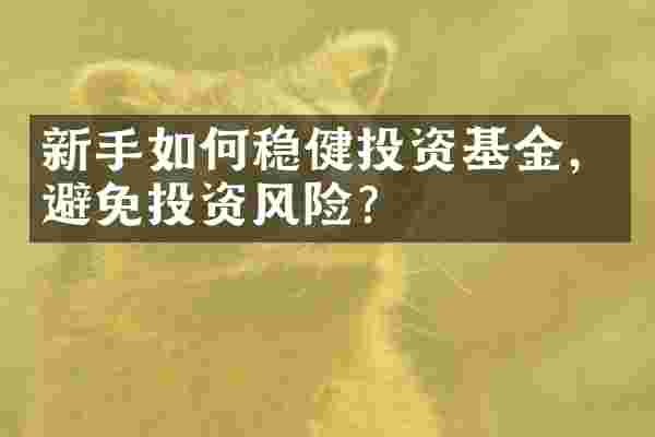 新手如何稳健投资基金，避免投资风险？