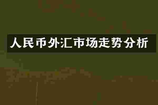 人民币外汇市场走势分析