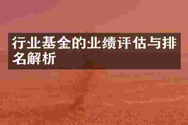 行业基金的业绩评估与排名解析