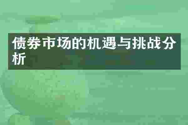 债券市场的机遇与挑战分析