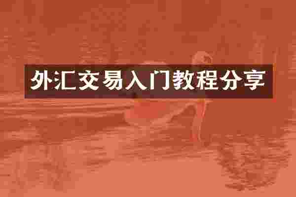 外汇交易入门教程分享