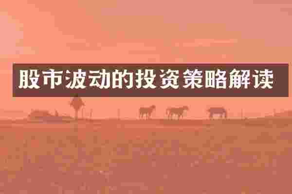 股市波动的投资策略解读