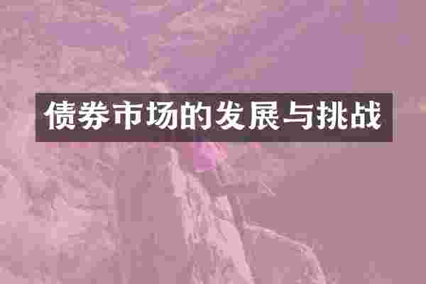 债券市场的发展与挑战