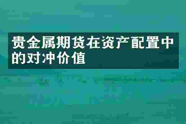 贵金属期货在资产配置中的对冲价值