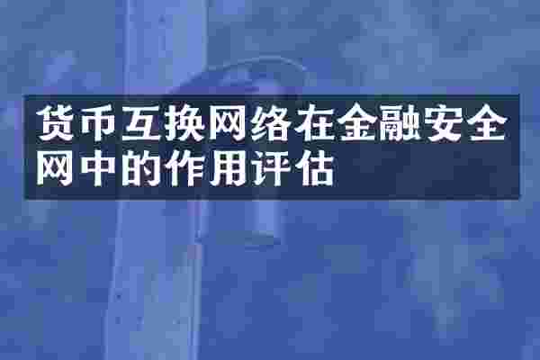 货币互换网络在金融安全网中的作用评估