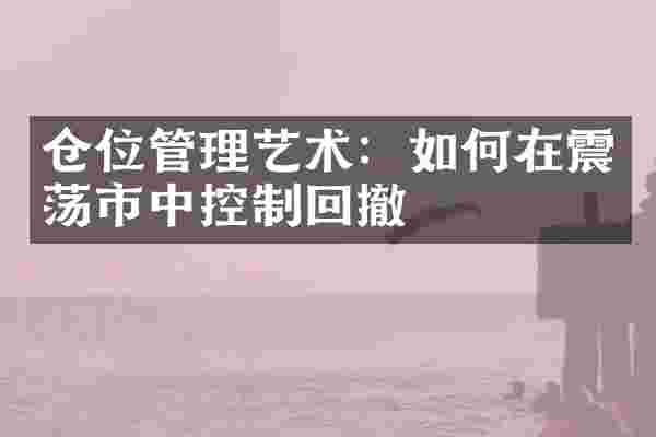 仓位管理艺术：如何在震荡市中控制回撤