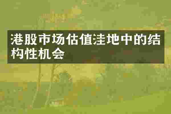 港股市场估值洼地中的结构性机会